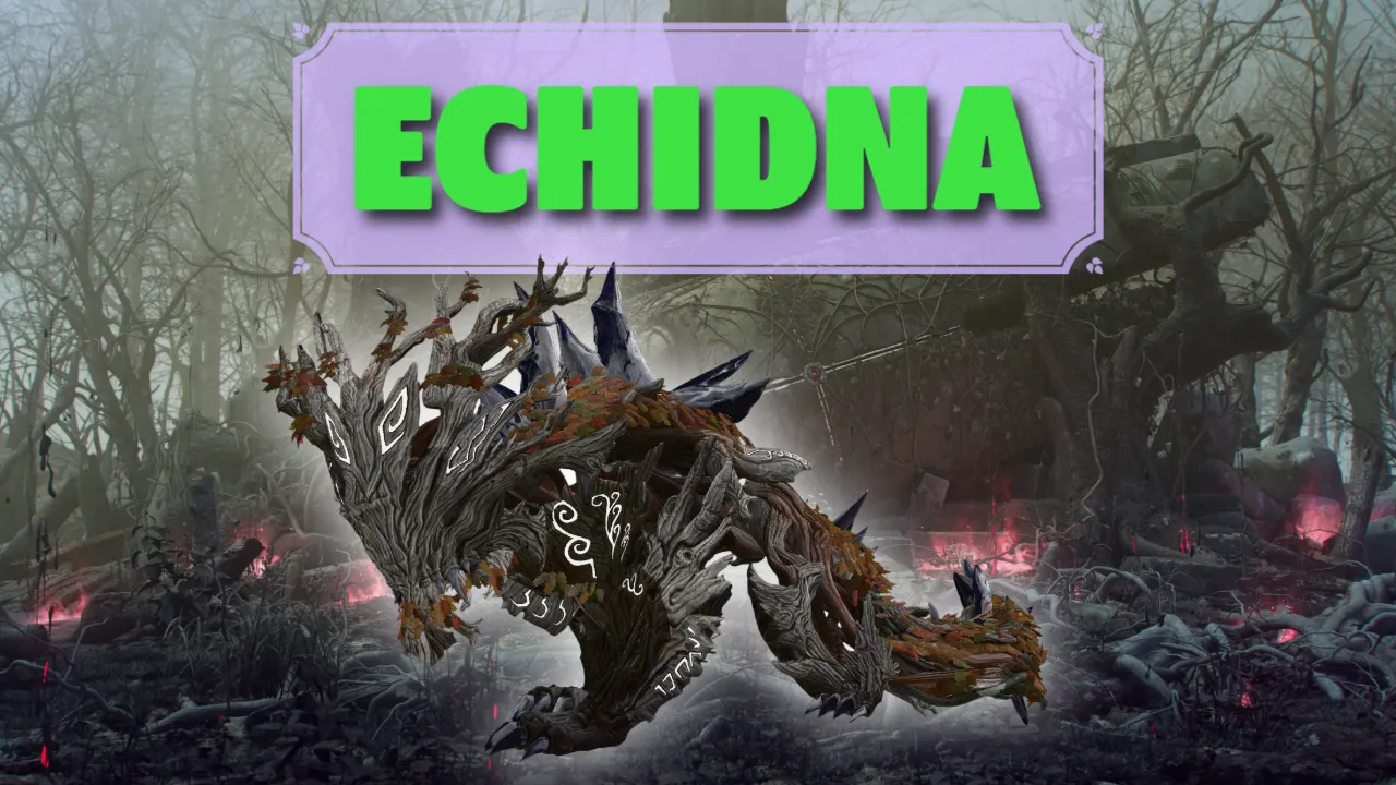 Echidna, the first boss in Hive of the Gorgons