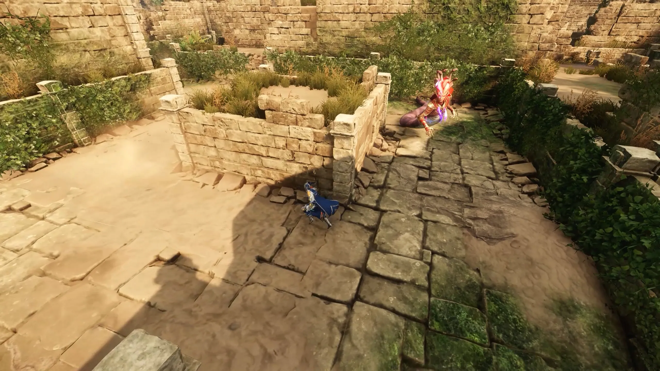 Medusa clone roaming inside the maze