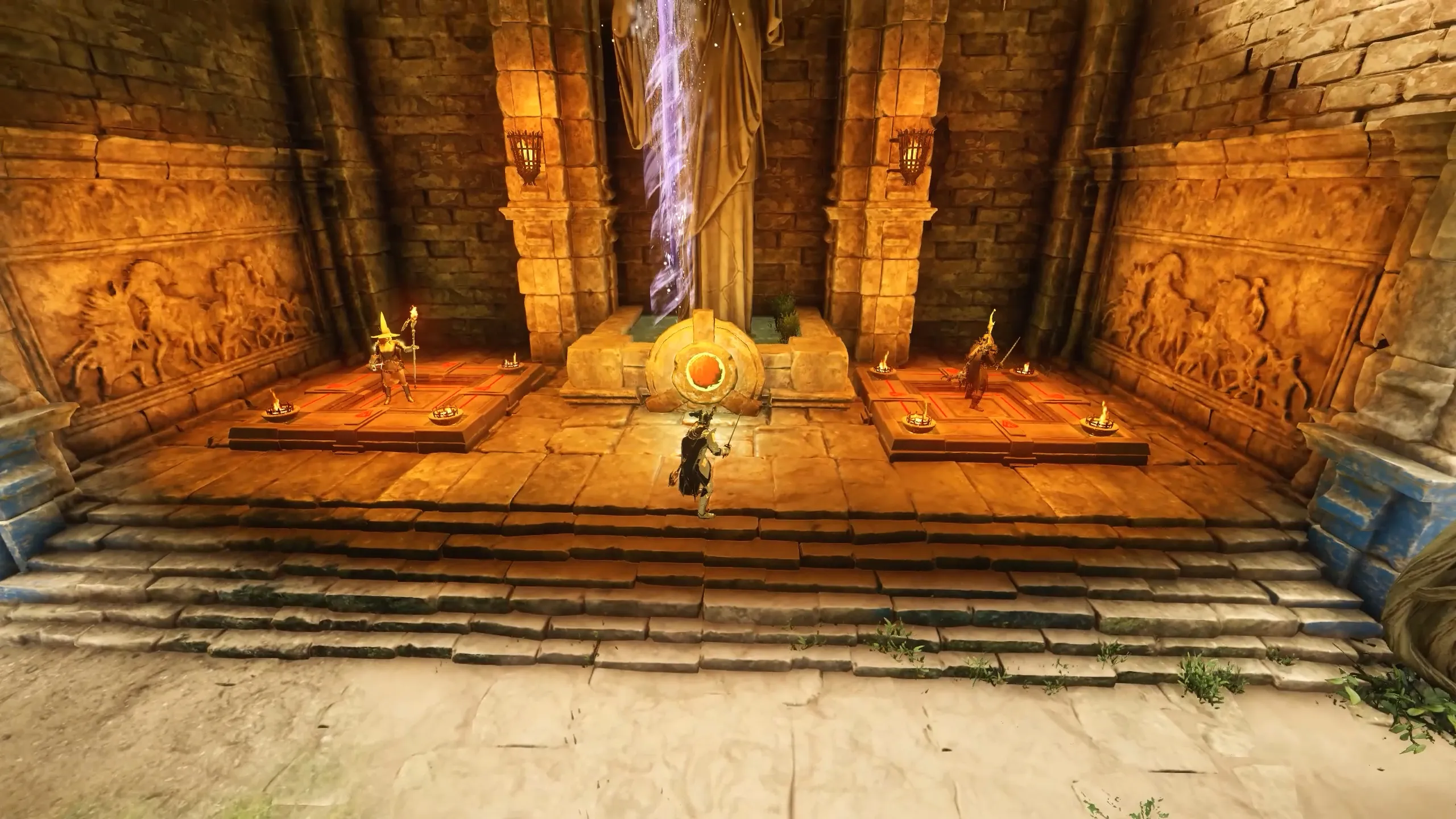 Platforms used to activate orbs inside Medusa’s Maze