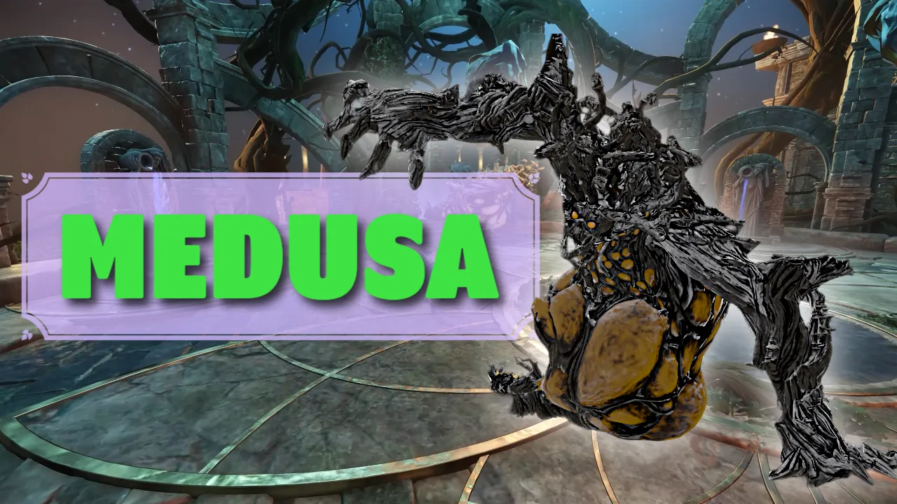 Broodmother Medusa, the final boss of the Hive of the Gorgons