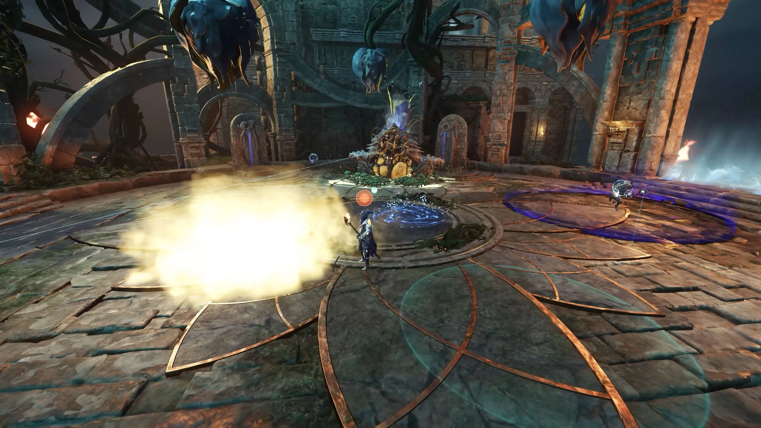 Player afflicted with the active mushroom infection debuff