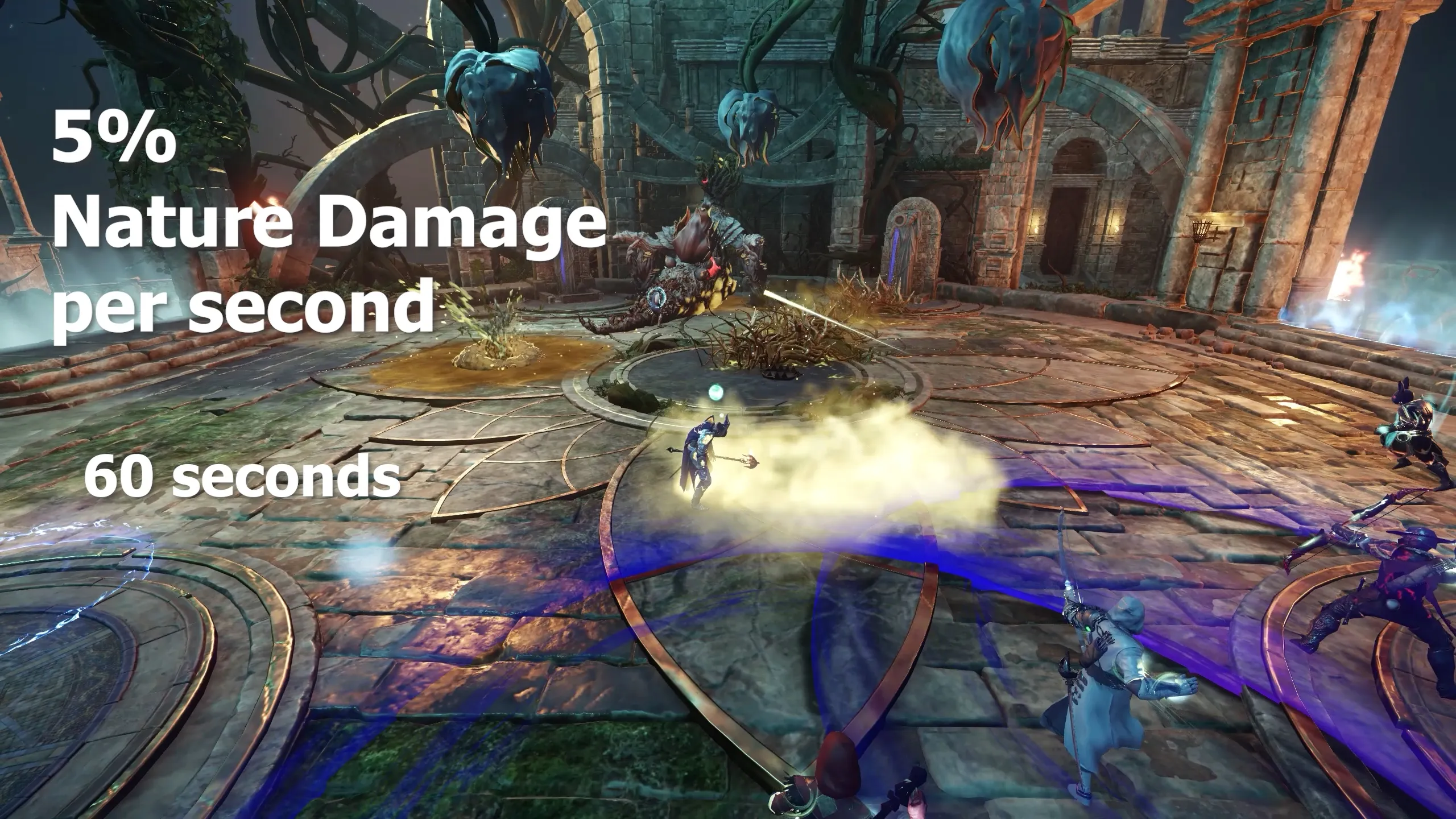 White smoke sleep mechanic during Medusa fight