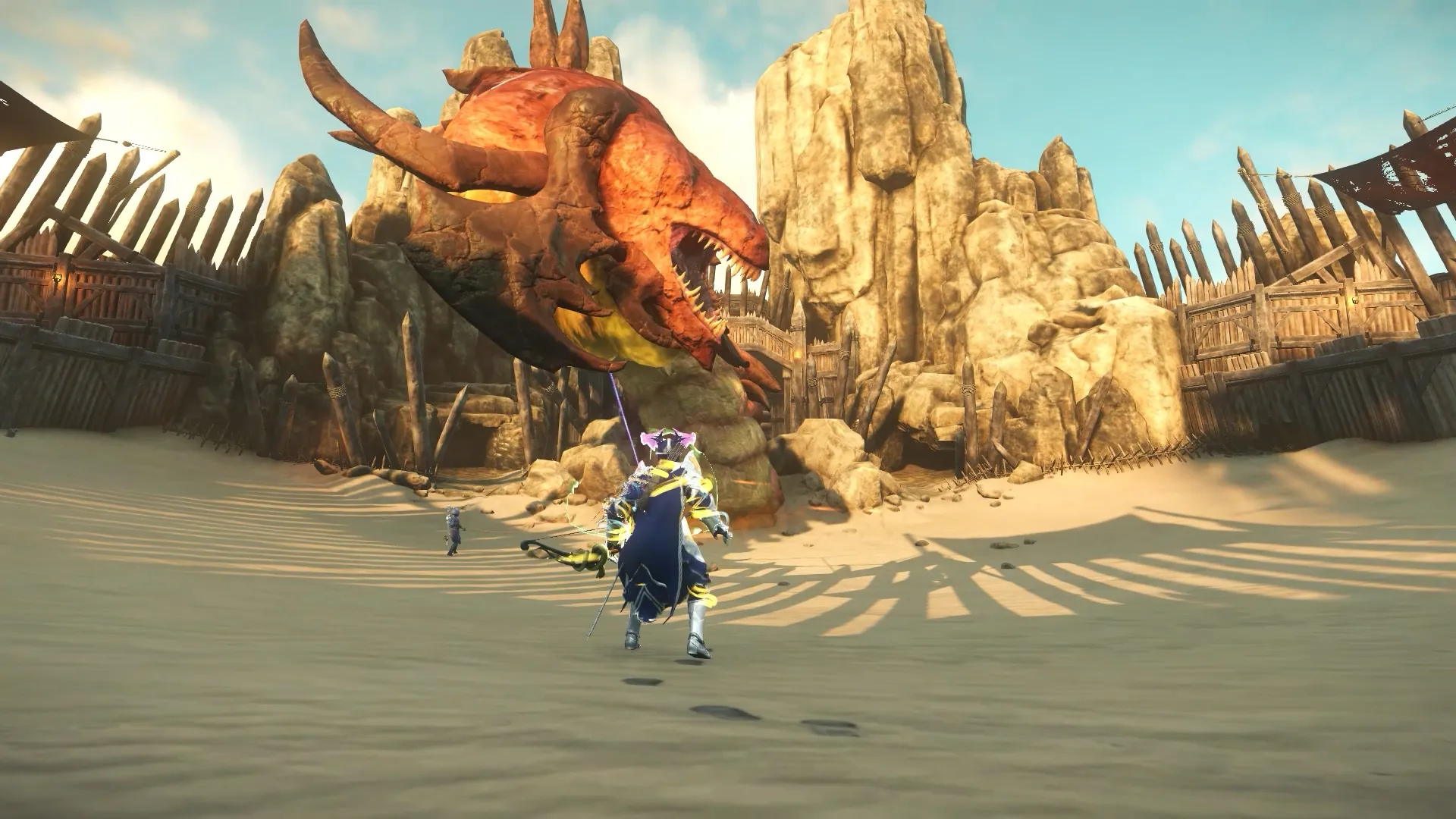 Close-range melee bite attack from the Worm