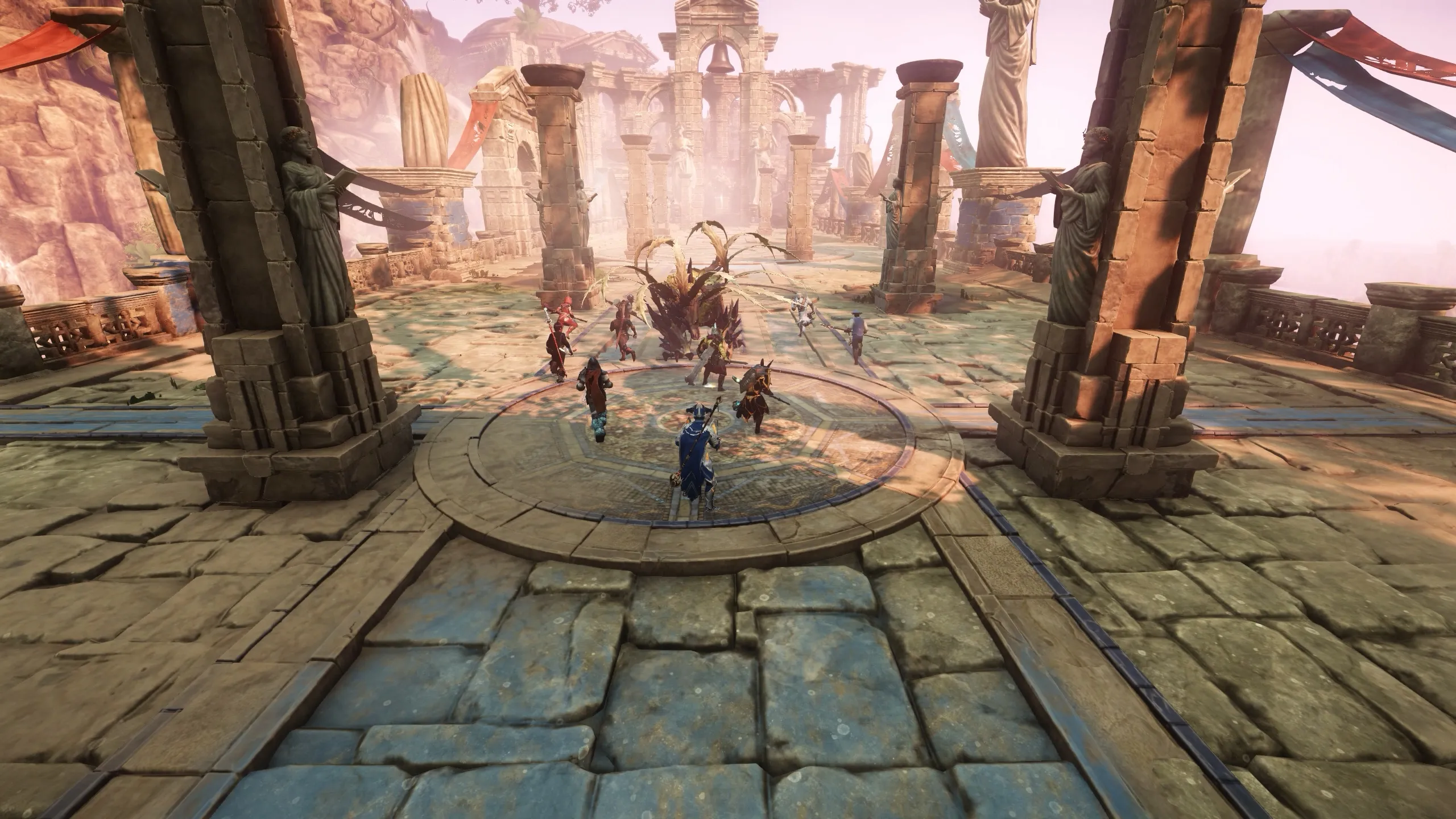 Arena entrance where Typhon spawns in the Hive of the Gorgons raid